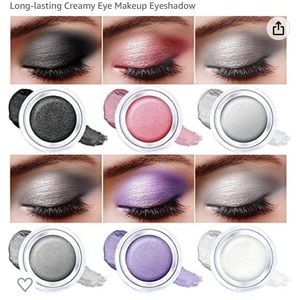 LUXAZA 6PCS Set,Illuminance High Pigmented Shimmer Cream Eyeshadow